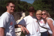 This waterfall was really cool.  L to R: West, John, Me, Jessica